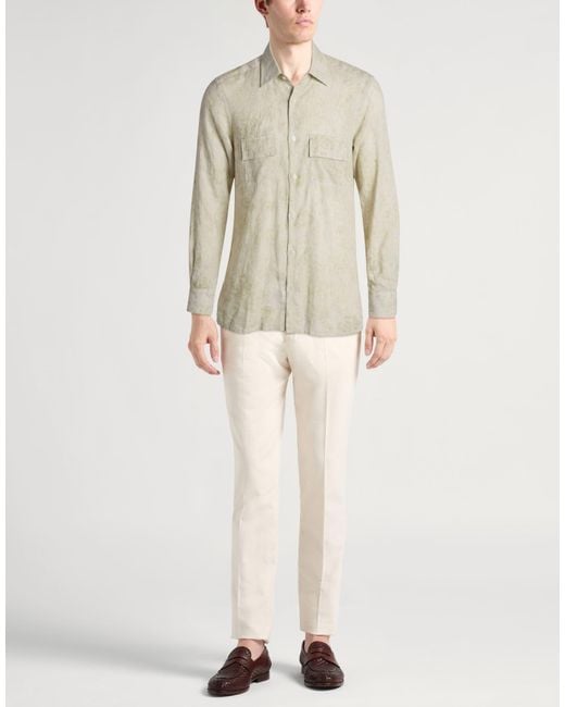 Kiton Natural Shirt Linen for men