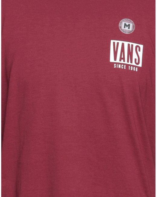 Vans T-shirt in Maroon (Red) for Men 