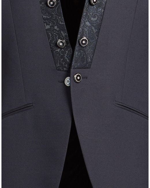 Luigi Bianchi Blue Blazer Virgin Wool, Polyester, Elastane for men