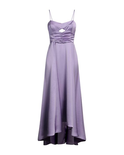 Pinko Purple Lilac Midi Dress Polyester