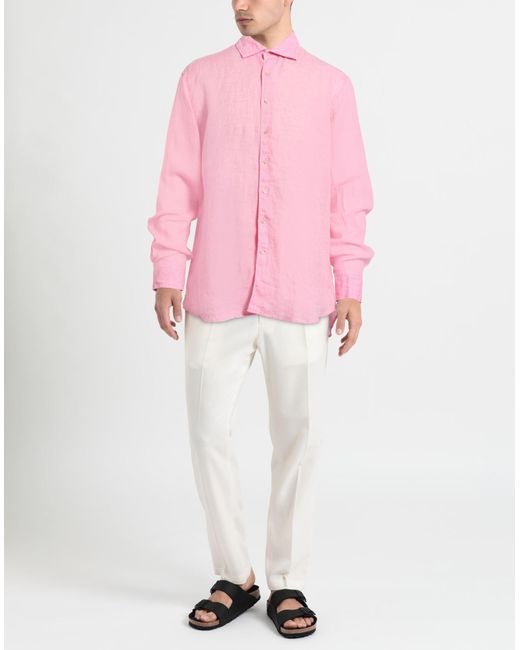 Camisa Stenstroms de hombre de color Pink