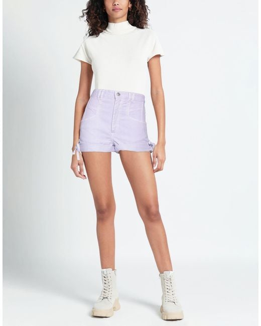 Isabel Marant Purple Denim Shorts