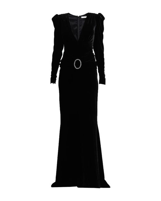Vestido largo Alessandra Rich de color Black