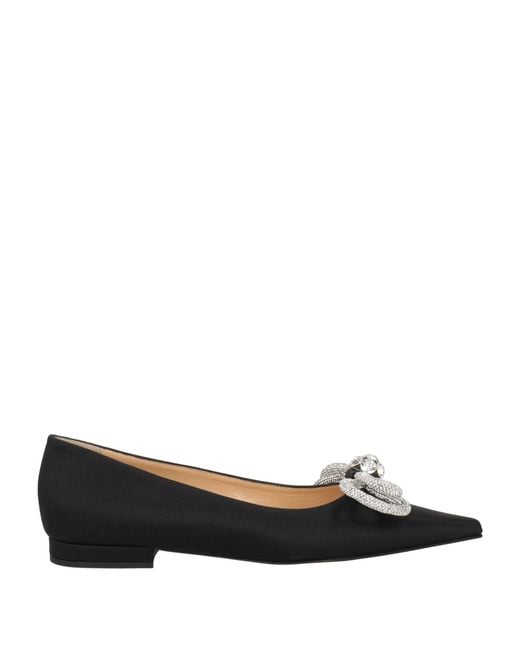 Mach & Mach Black Ballet Flats