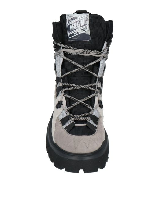 MSGM Black Ankle Boots for men