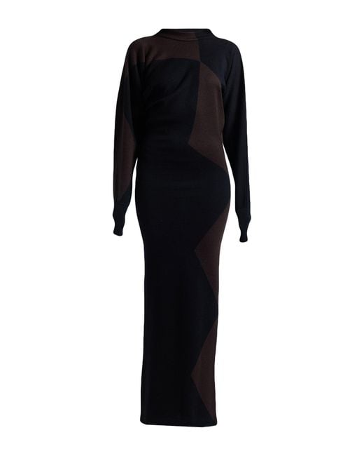 Philosophy Di Lorenzo Serafini Black Maxi-Kleid