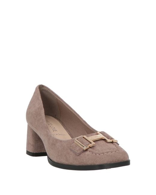 Gai Mattiolo Brown Pumps Textile Fibers