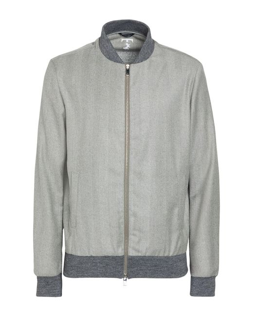 Tombolini Gray Light Jacket Virgin Wool, Elastane for men