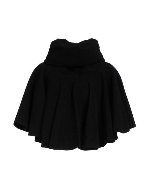 Rick Owens Black Cape Cashmere