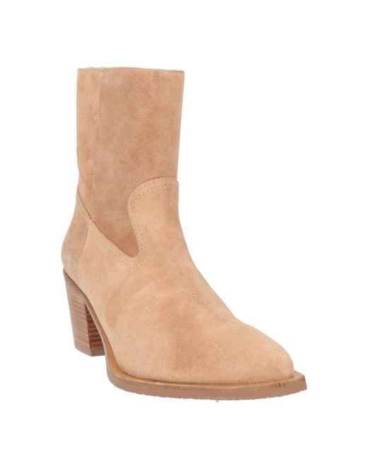 Stuart Weitzman Natural Ankle Boots