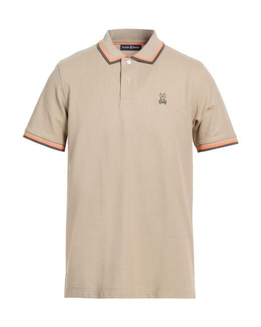 Psycho Bunny Natural Polo Shirt Pima Cotton for men