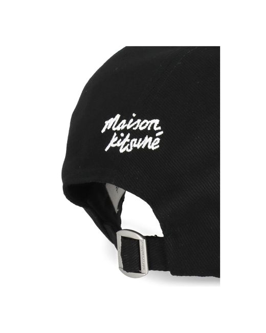 Sombrero Maison Kitsuné de hombre de color Black