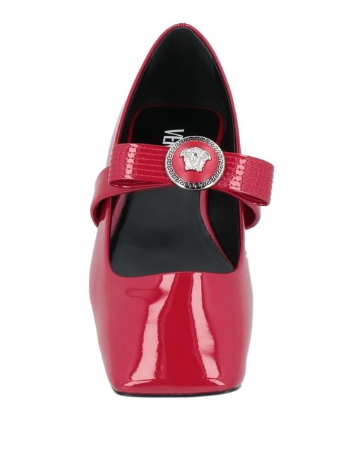 Versace Red Ballet Flats
