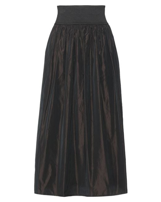 Alpha Studio Black Midi Skirt
