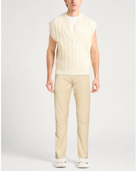Isaia Natural Pants Cotton for men