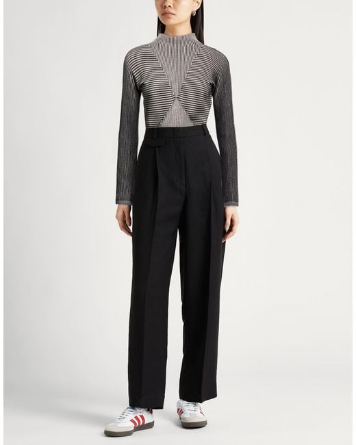 Emporio Armani Gray Turtleneck Polyamide, Viscose, Cashmere