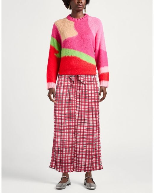 High Red Pants Polyester