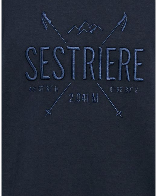 Fefe Blue Sweatshirt Cotton, Elastane for men