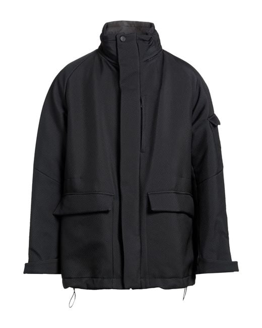 Hevò Black Jacket Polyamide for men