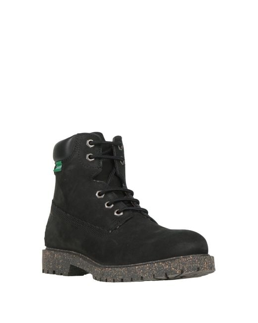 Docksteps Black Ankle Boots Leather
