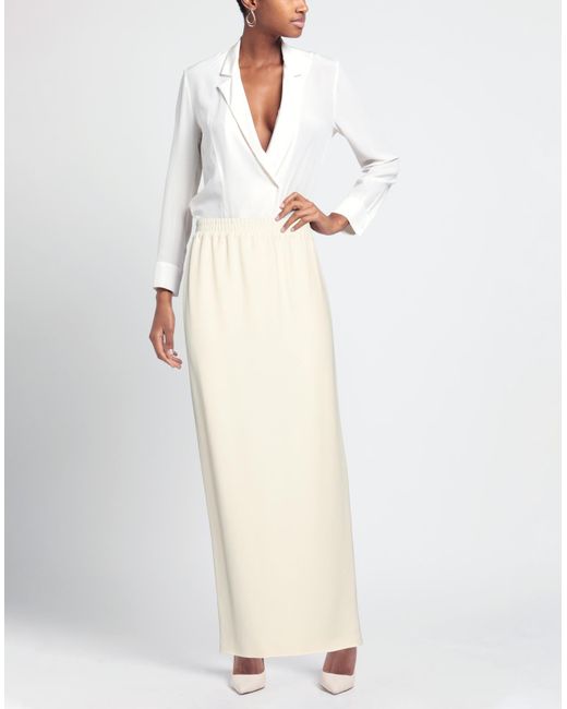 Brunello Cucinelli White Maxi Skirt