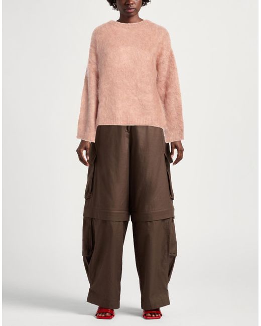 Gentry Portofino Pink Antique Rose Sweater Mohair Wool, Polyester, Virgin Wool