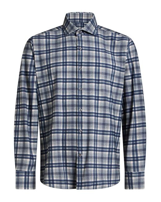 Ghirardelli Blue Next Shirt Polyester, Elastane for men