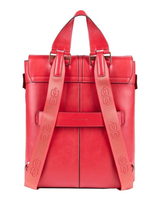 Piquadro Pink Backpacks