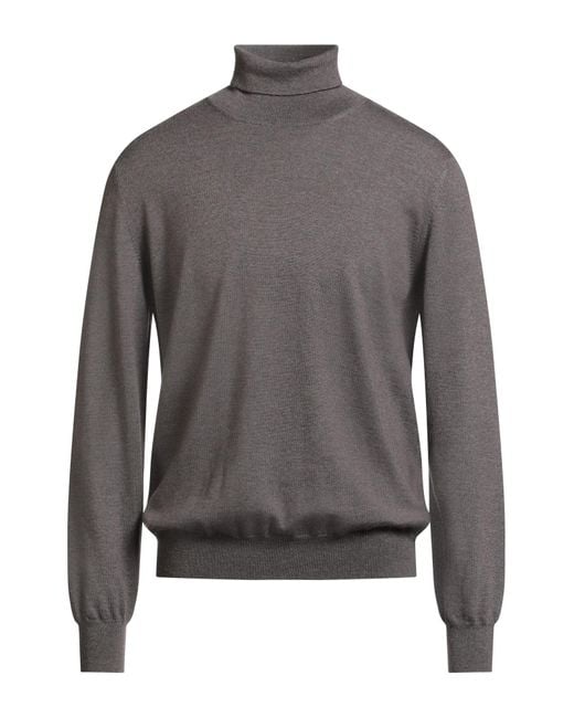 Tagliatore Gray Turtleneck Virgin Wool for men