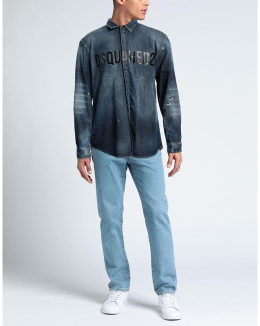 DSquared² Blue Denim Shirt for men
