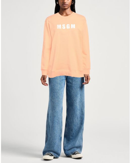 Felpa di MSGM in Orange