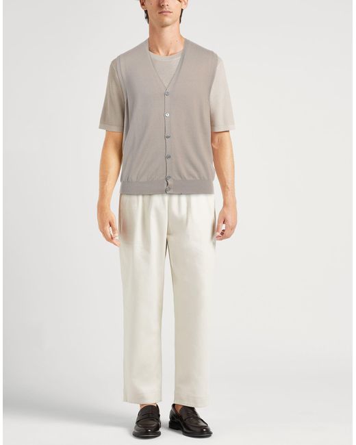 Gran Sasso Gray Cardigan for men
