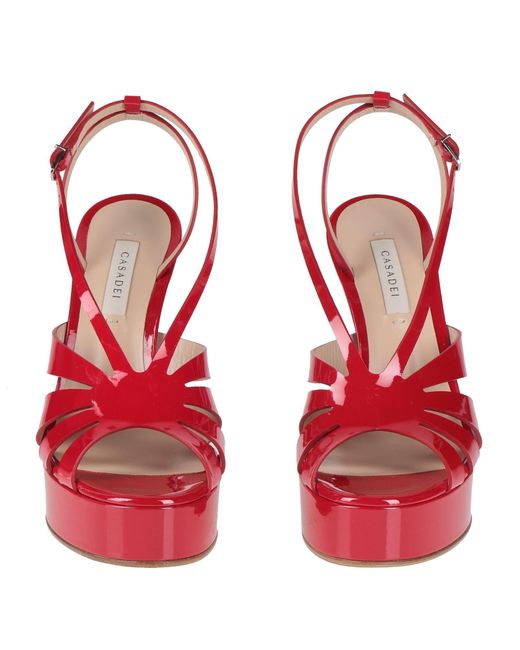 Casadei Red Sandale