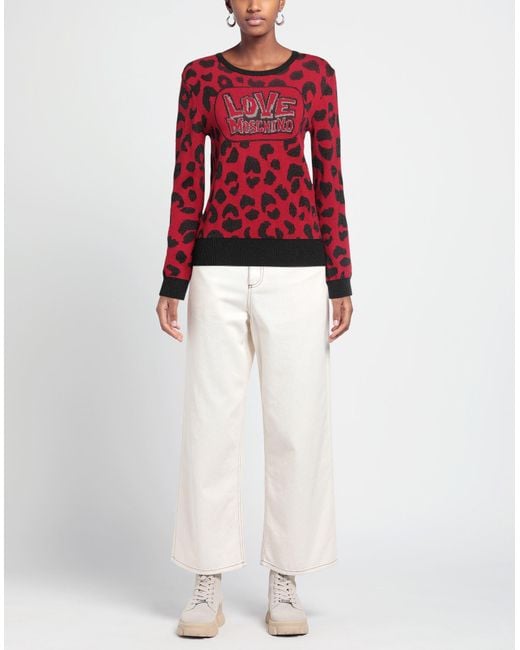 Love Moschino Red Pullover
