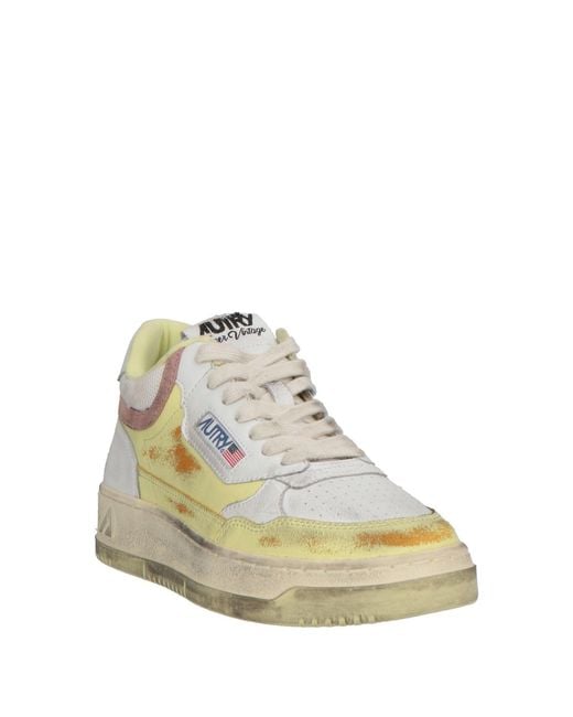 Autry Natural Sneakers Leather, Textile Fibers