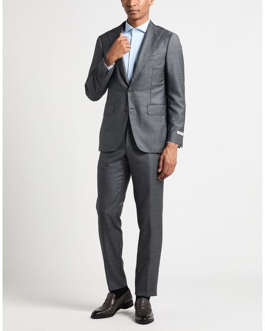 Traje Canali de hombre de color Gray