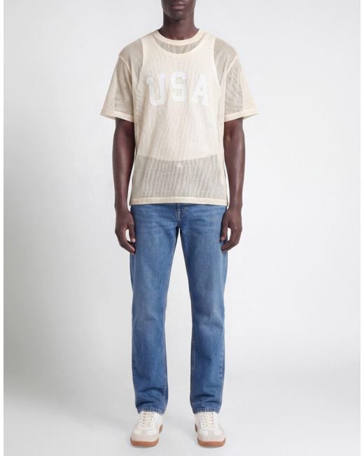 Guess White T-Shirt Cotton for men