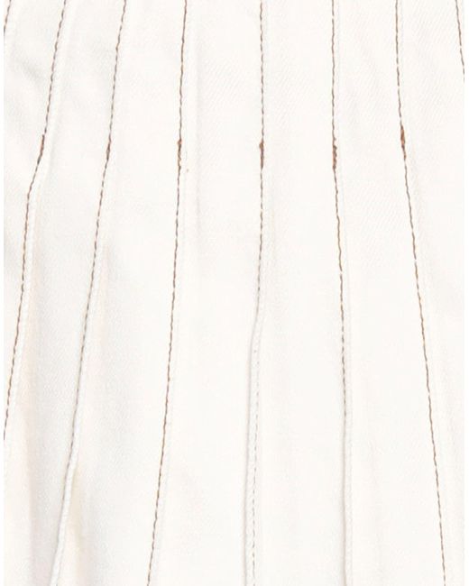 AMI White Mini Skirt