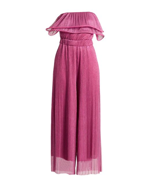 Kaos Pink Jumpsuit Polyester, Metal