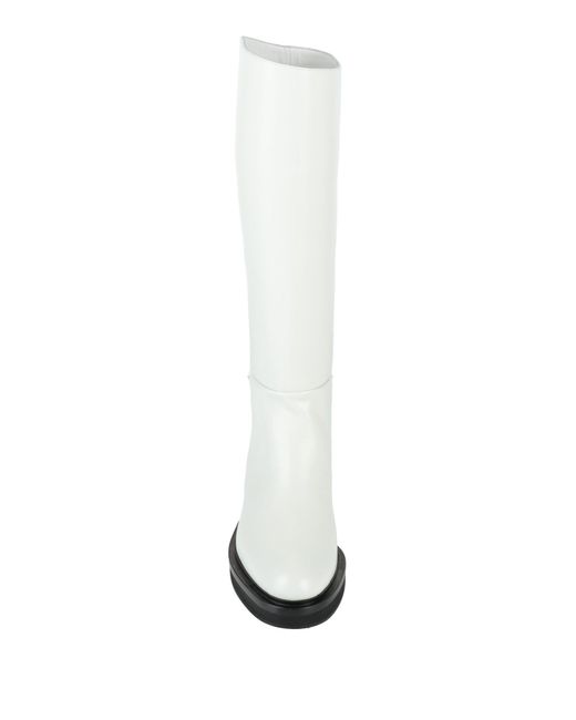 Khaite White Boot Leather