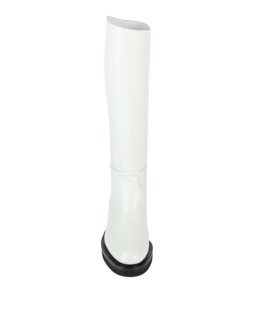 Khaite White Boot Leather