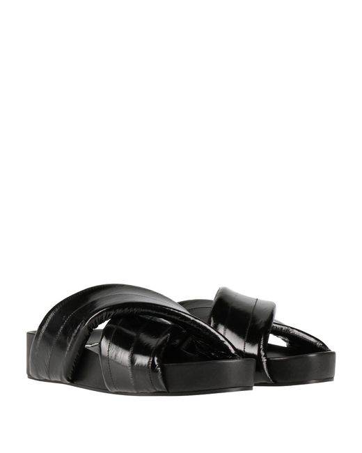 Jil Sander Black Sandals Leather