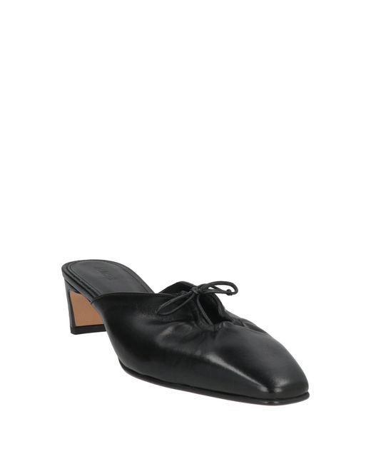Alohas Black Mules & Clogs Leather