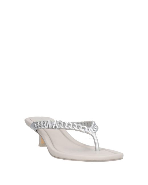 MICHAEL Michael Kors White Thong Sandal