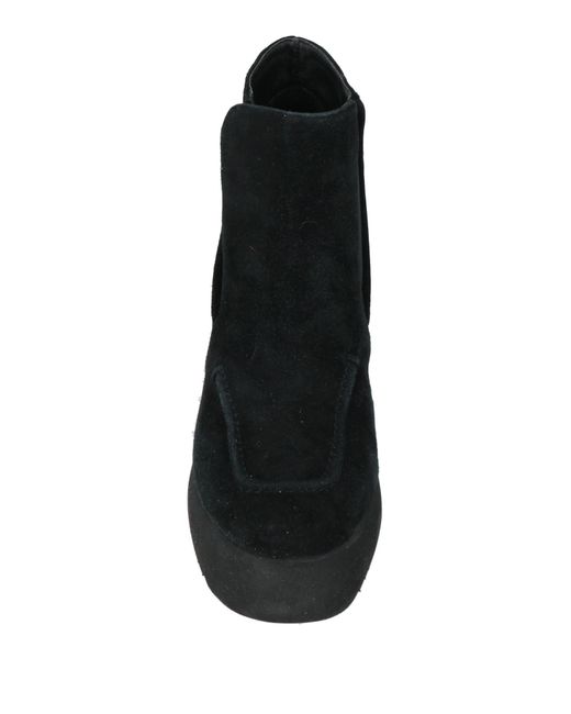 Jeannot Black Ankle Boots Leather