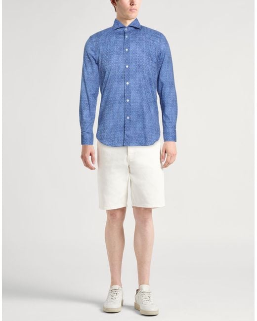 Fedeli Blue Shirt for men