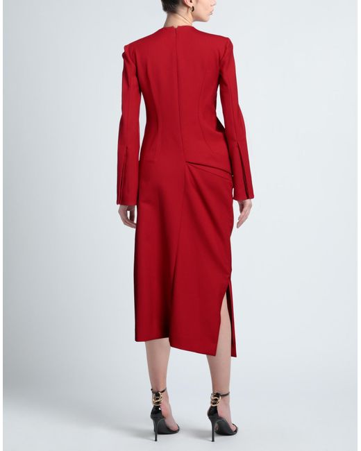 The Row Red Midi Dress