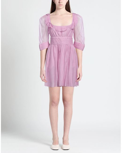 Thierry Colson Purple Mini Dress