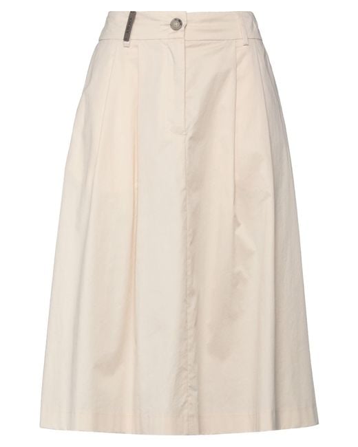 Peserico Natural Midi Skirt