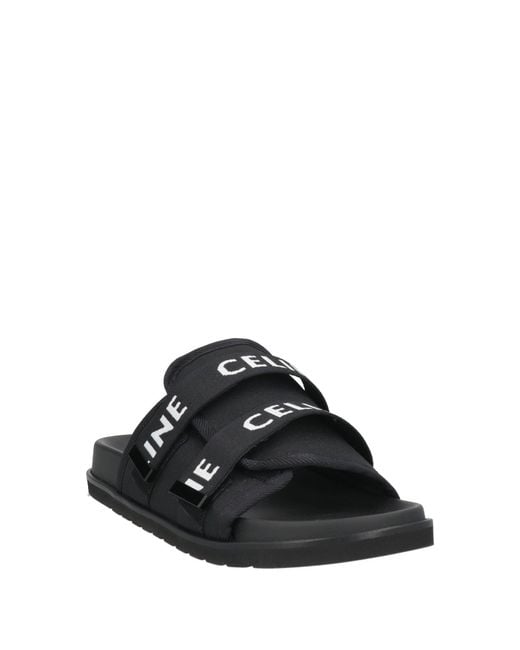 Céline Black Sandals Polyester for men